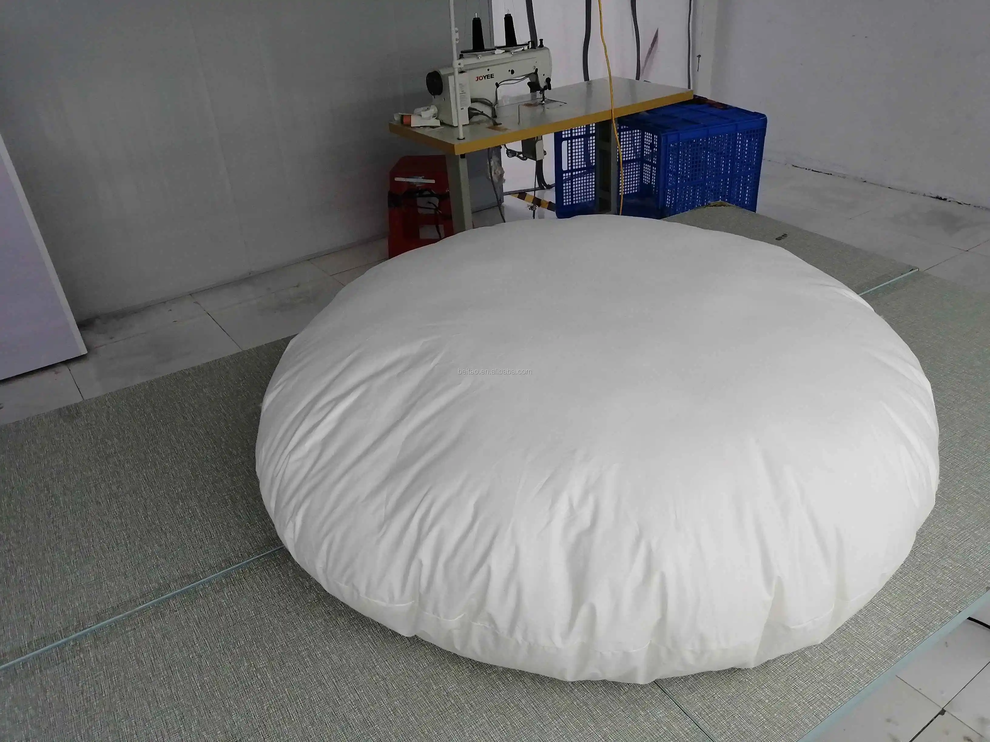 large circular cushion