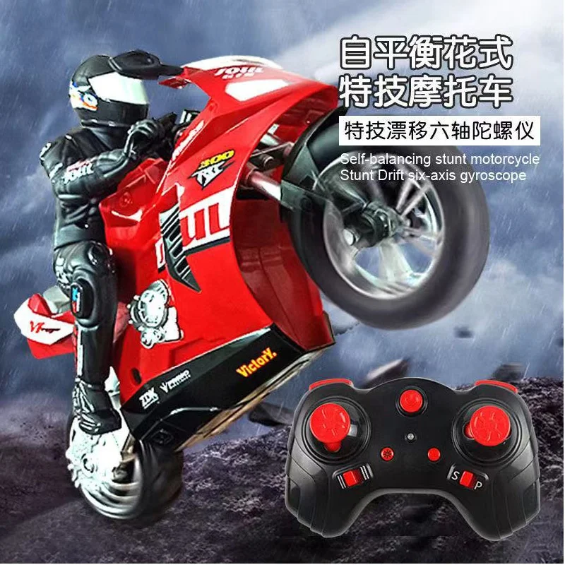 2.4g 16 Scale Selfbalancing Stunt Motorcycle Drift Sixaxis Gyro Rc