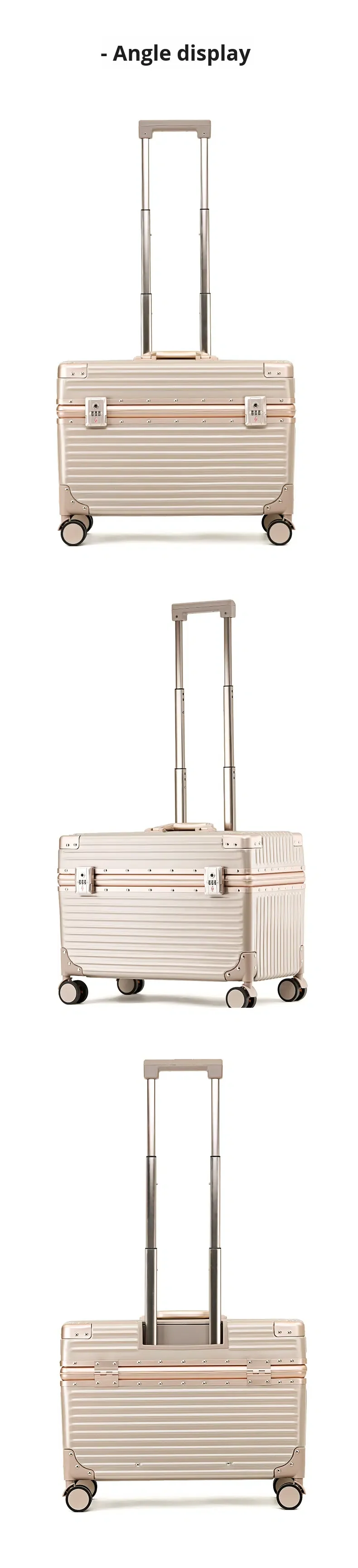 product 18 20 aluminum frame cabin carry on trolley case handheld luggage for photography tools  beauty instruments pilot case-18