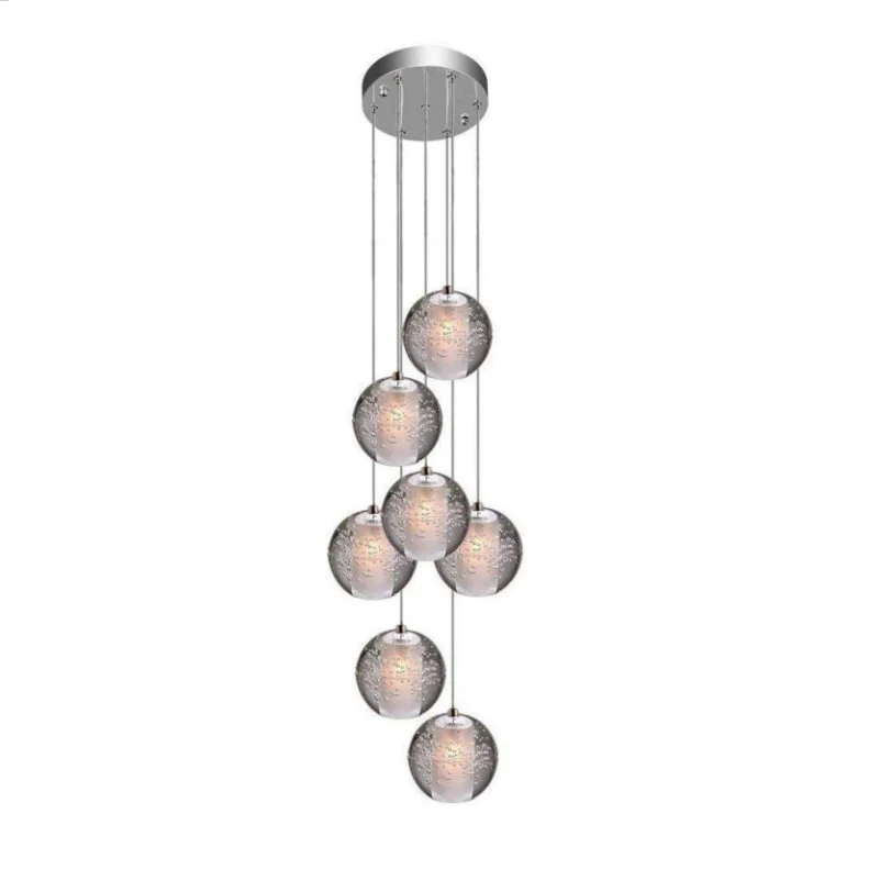 Modern G4 LED Bubble Crystal ball Ceiling Light Villa Lobby Stair Pendant Lamp R 