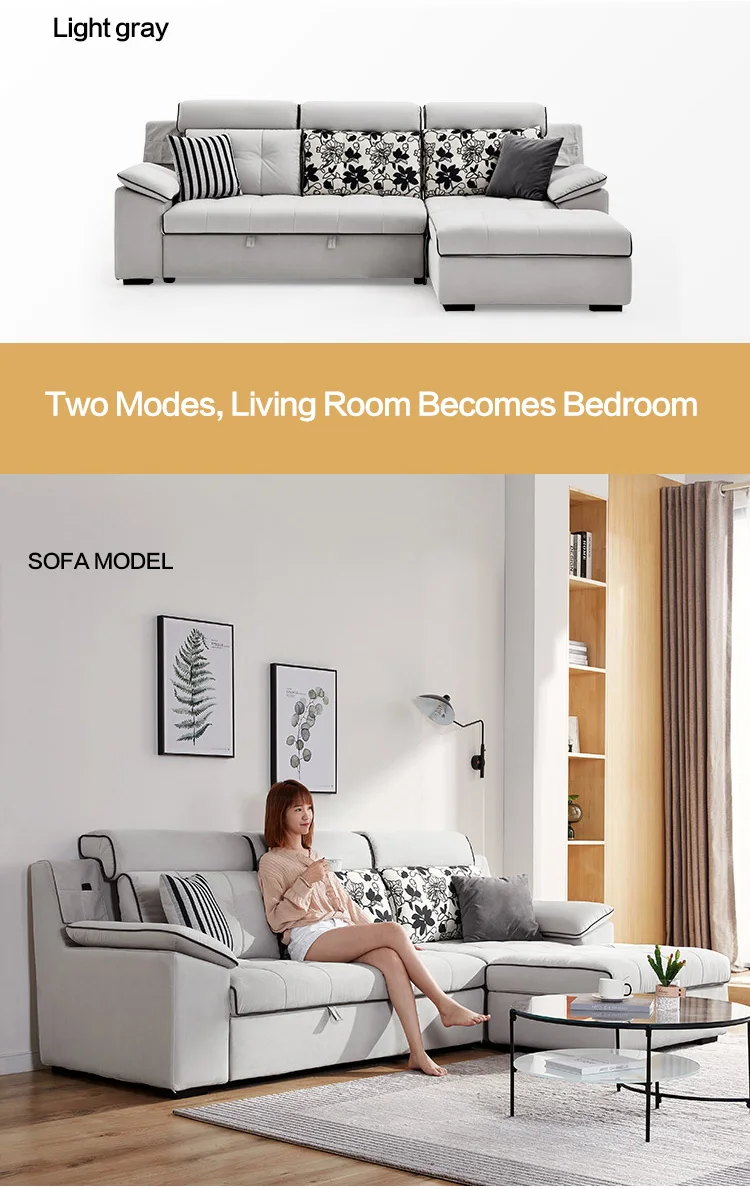 Reclinable Furniture Living Room Modern Sectional Fabric Sofas Set