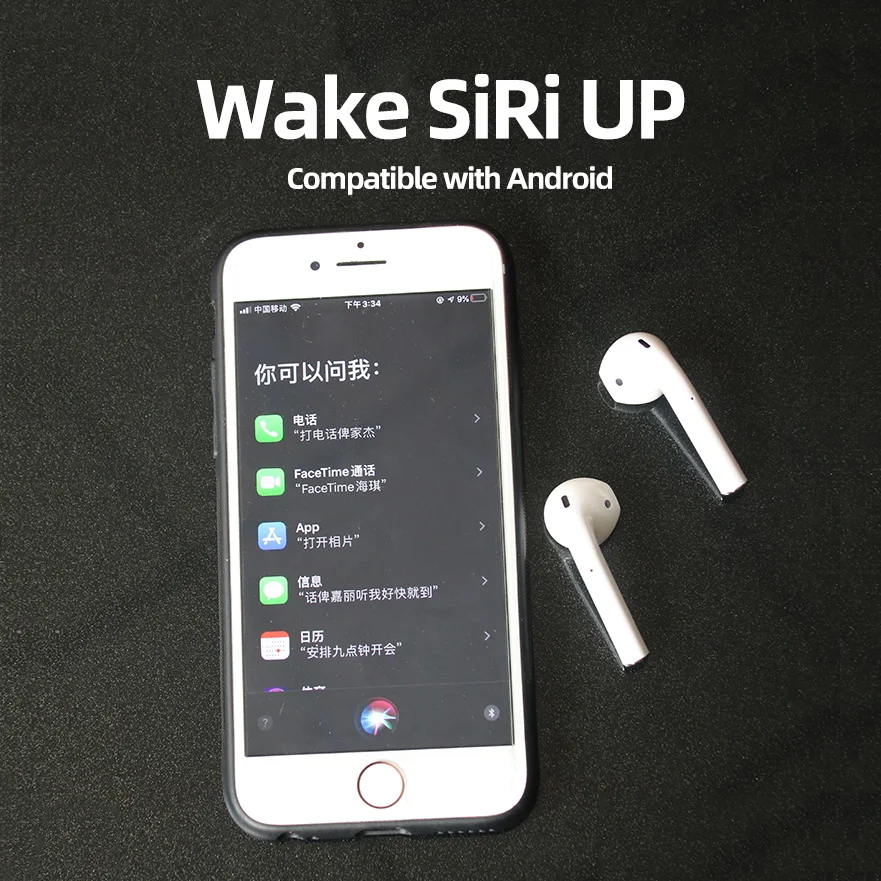 i12 TWS Blue tooth Earbuds Wireless Headphones Deep Bass Stereo Sound Earbuds with Mic Waterproof for iPhone Android Sports E - ANKUX.COM