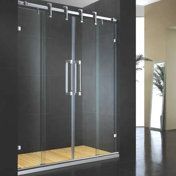 Best Cheap Easy Install gym bathroom glass shower partition