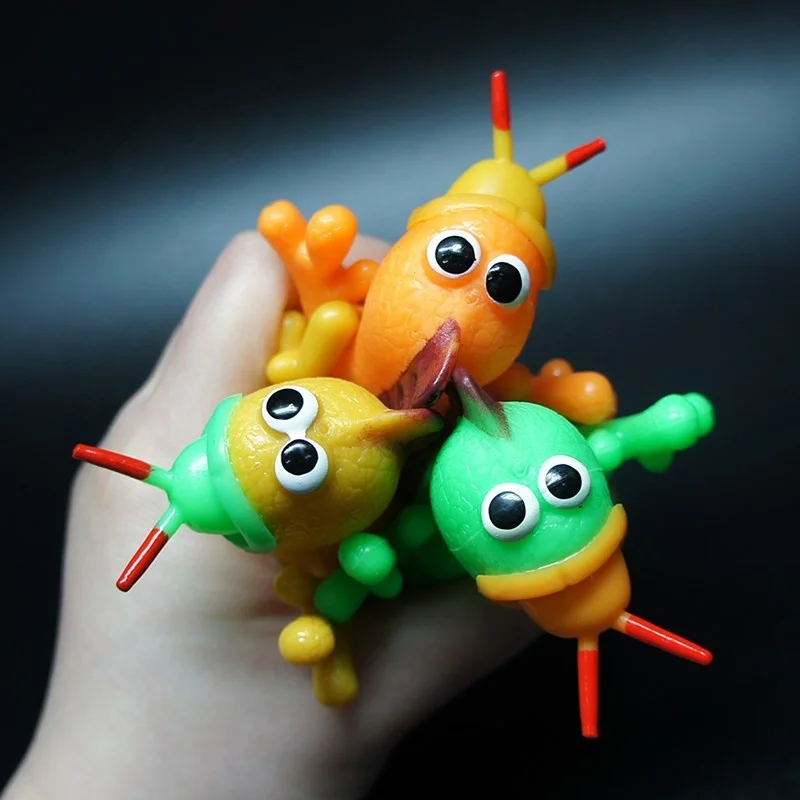 Novelty Pop Out Toys Squeezable Funny Kids Games Toy Tongue Popper