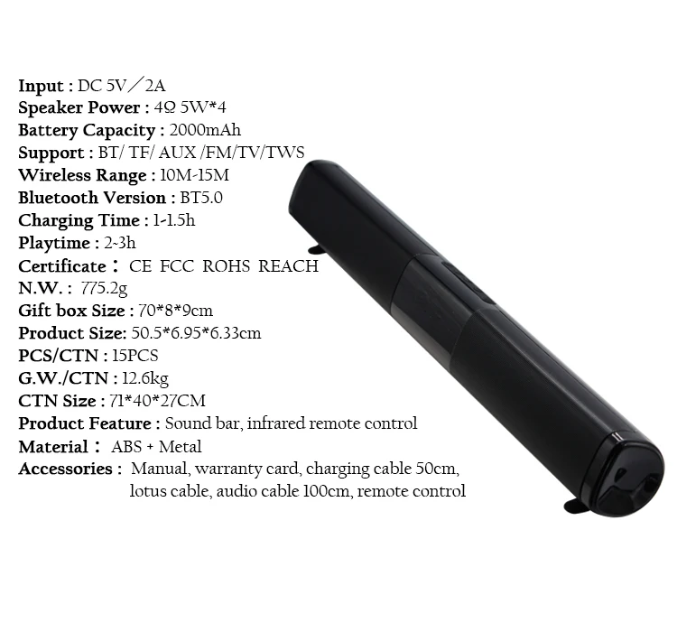 Wholesale price waterproof TWS soundbar speaker portable surround sound speaker tv professional home speaker system - ANKUX.COM