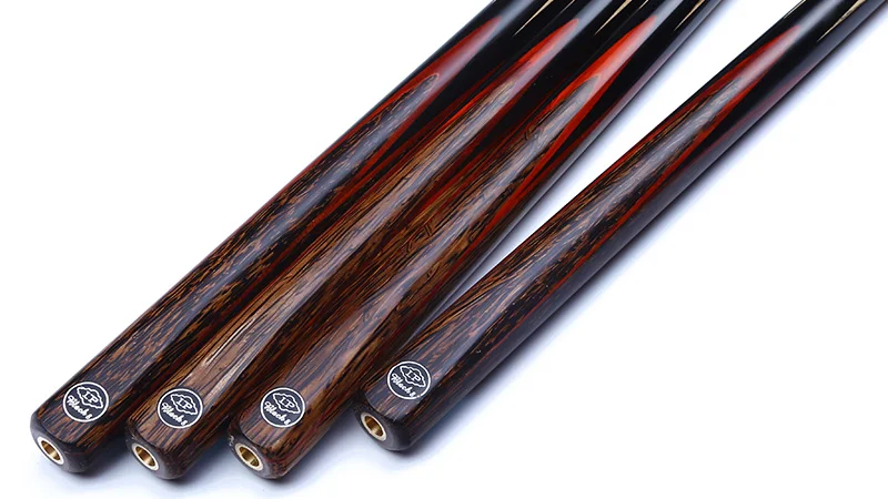 New 3/4 Handmade Ash Ebony Snooker Cue With Maple Splices Pool Cue 9.5mm Tip 