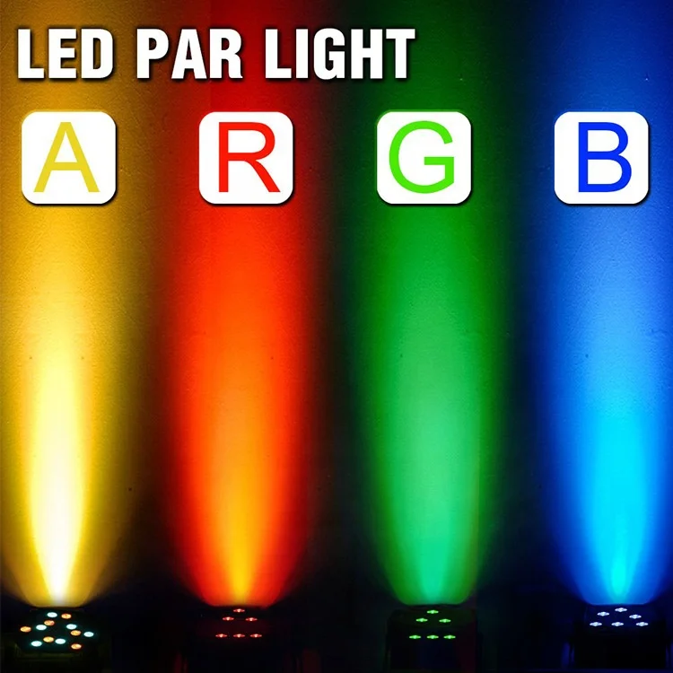 Dongguan factory 36W LED Flat Portable Mini Par can Stage Par Lights RGB Mixing Stage Lighting Effect