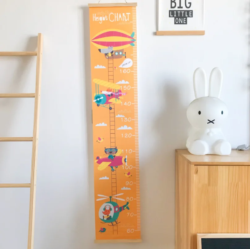 B Removable Child Kids Decorative Growth Chart Height Ruler Hanging Prop L&6 