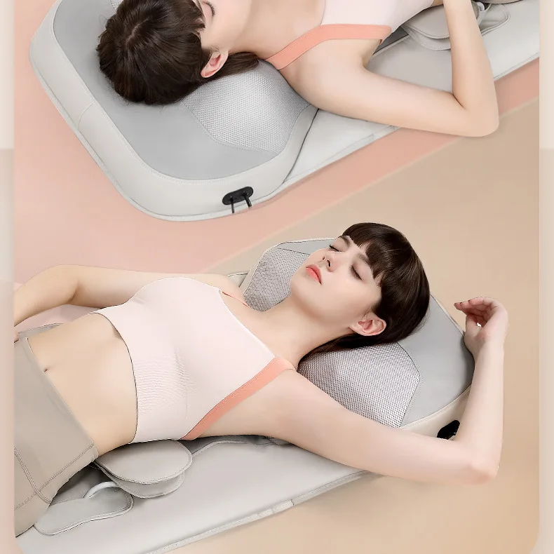 Intelligent Multifunctional Body Massager Massage Mattress With Airbag Cervical Spine Kneading Waist Back Vibration Heating Neck