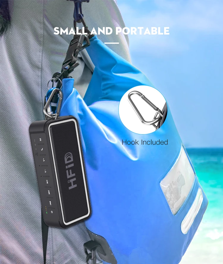 Hi-FiD 20w Super Bass Portable Waterproof Bluetooth Speaker with 4000mAh Bluetooth Speaker - ANKUX.COM