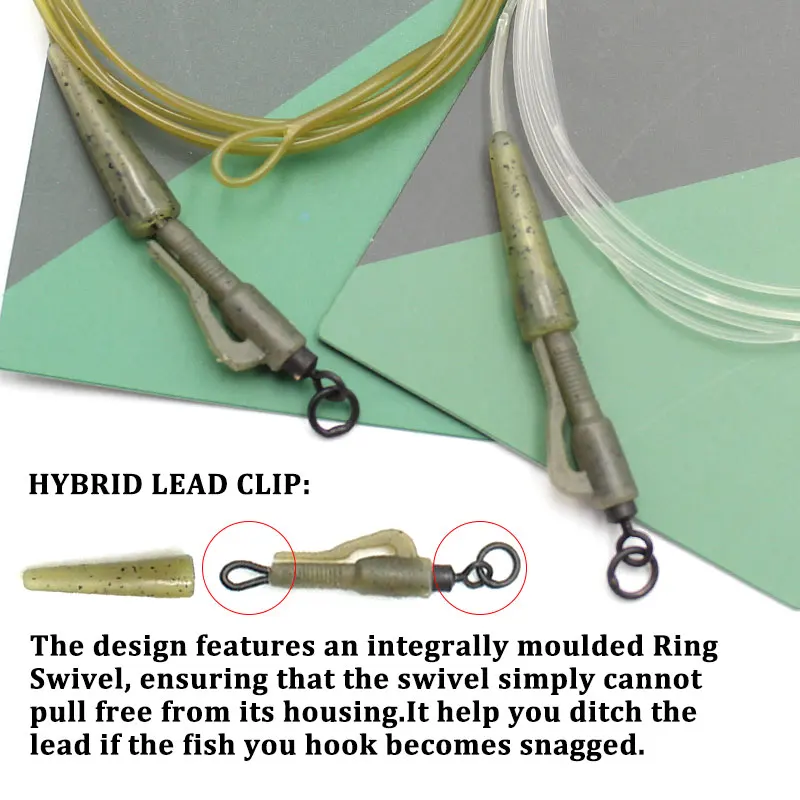 100cm Carp Fishing Fluorocarbon Line Line Group For Hair Rigs Sinking