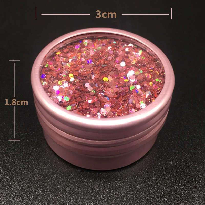 8 Styles Rose Gold Radium Glitter Nail Art Glitter Nail Sequins