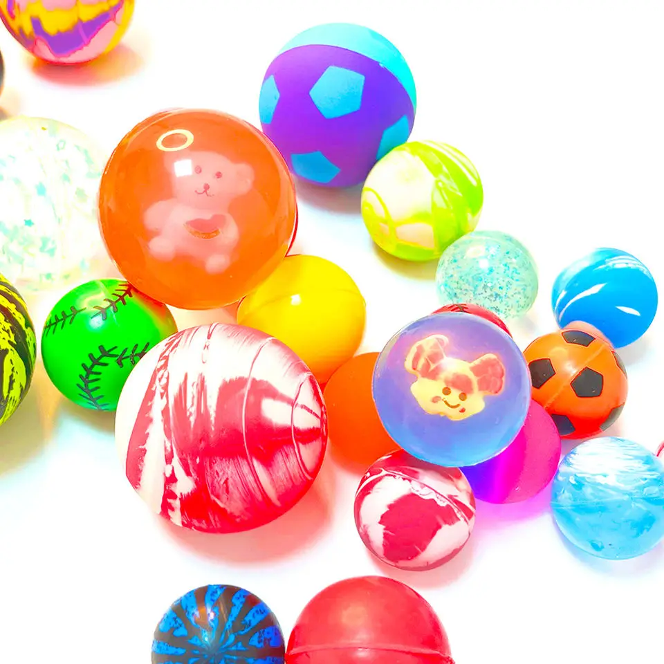 Manufacturer Cheap Custom 27 32 35 38 45 49mm Rubber Bouncy Balls Promotional Toy Jumping High