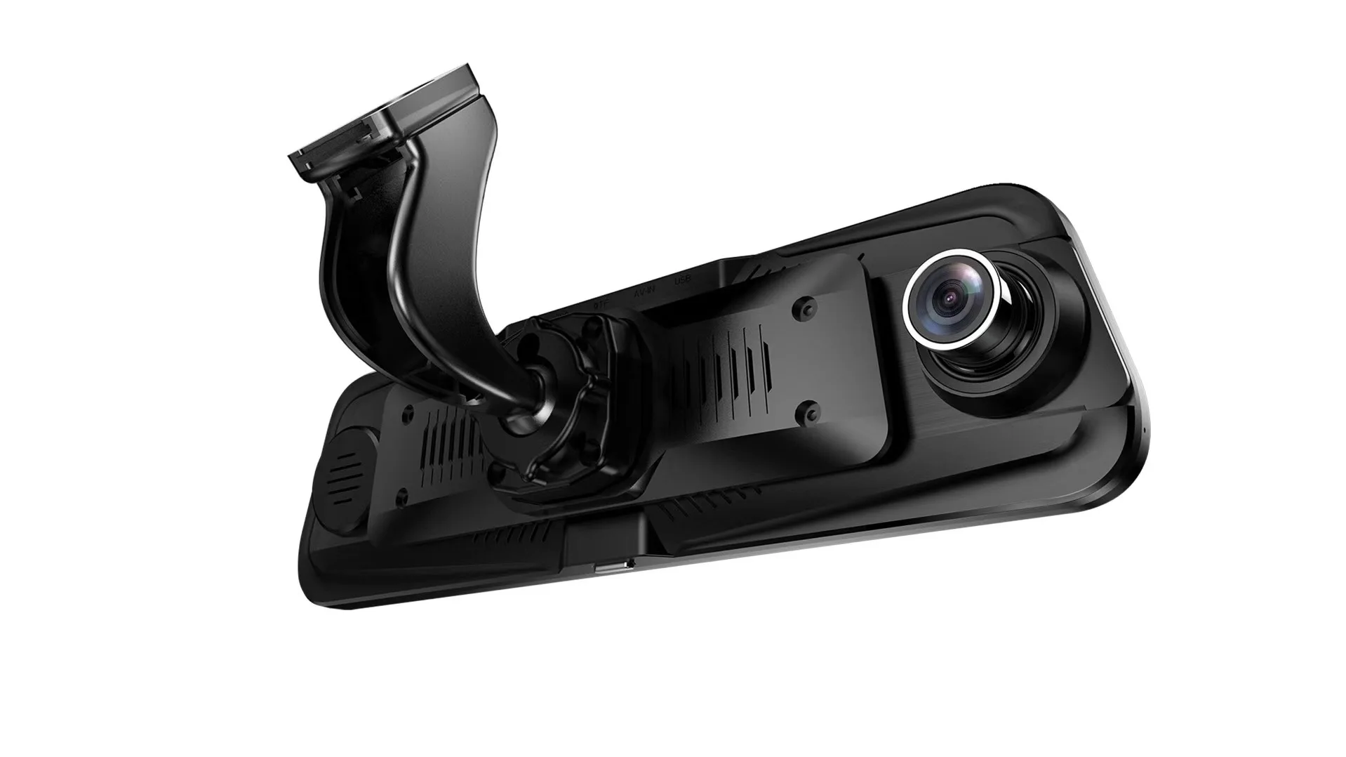 10 Inch Dual Mirror Dash Cam Reverse Backup Camera 1080p Front And Rear