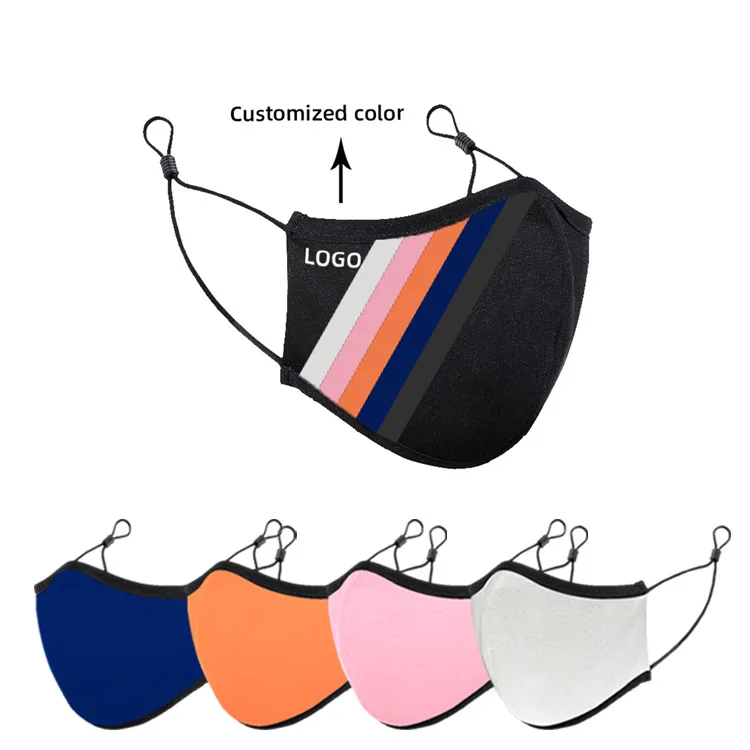 
Custom cotton washable reusable color facemask face cover 