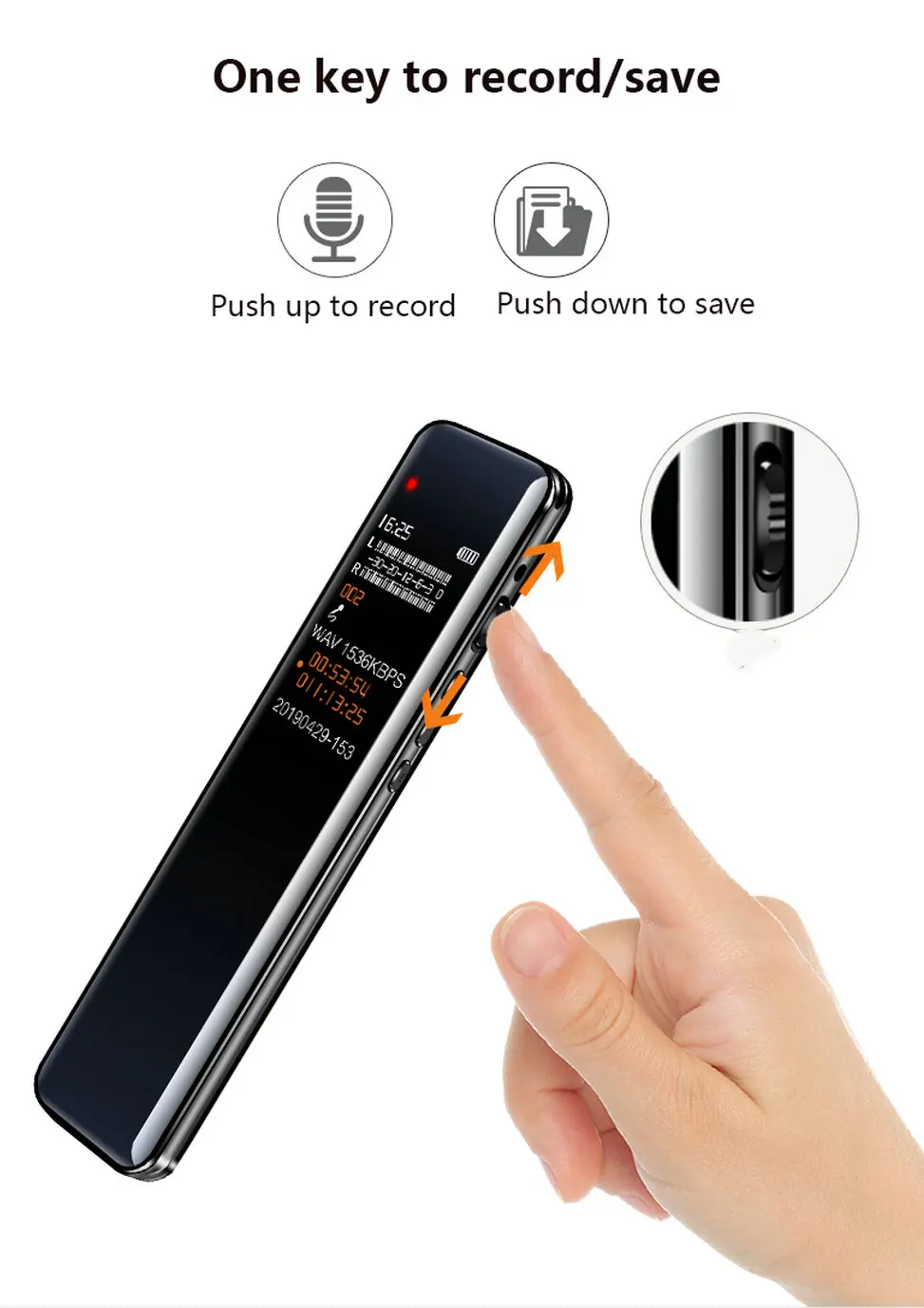 Professional 1536kbps Digital Voice Activated Recorder Mini Dictaphone Adc Noise Control Audio Recorder Mp3 Player V94 Buy Voice Recorder Portable Portable Digital Voice Recorder Pocket Voice Recorder Product On Alibaba Com
