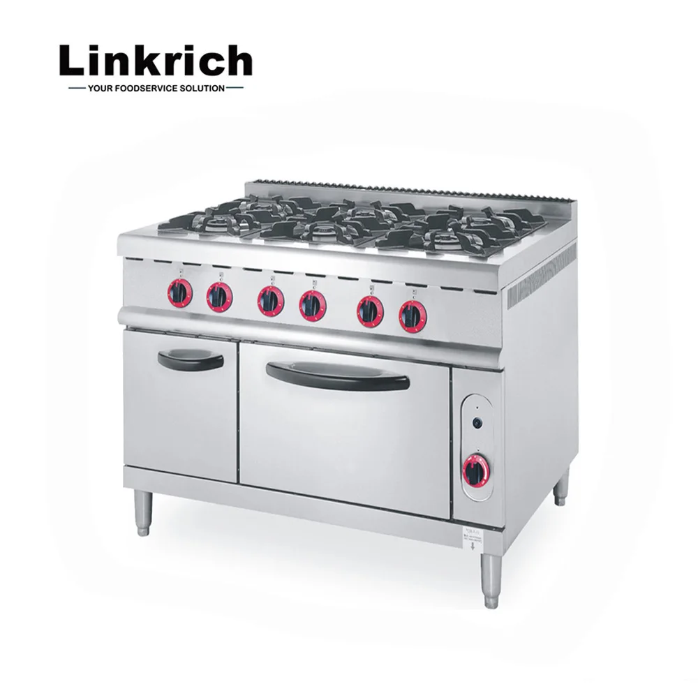 Linkrich Jzh Tq 6 Industrial Restaurant Kitchen Use Gas Stove