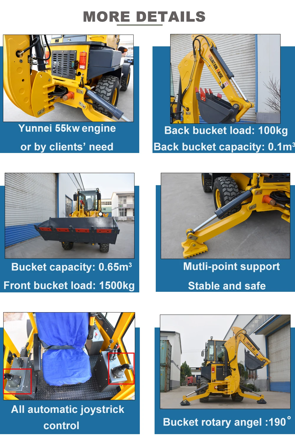 China factory mini backhoe excavator loader for sale