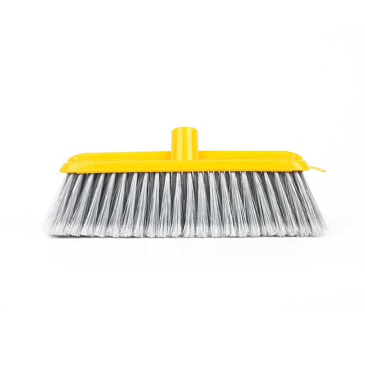 Wholesale household soft bristle plastic broom head for indoor cleaning broom