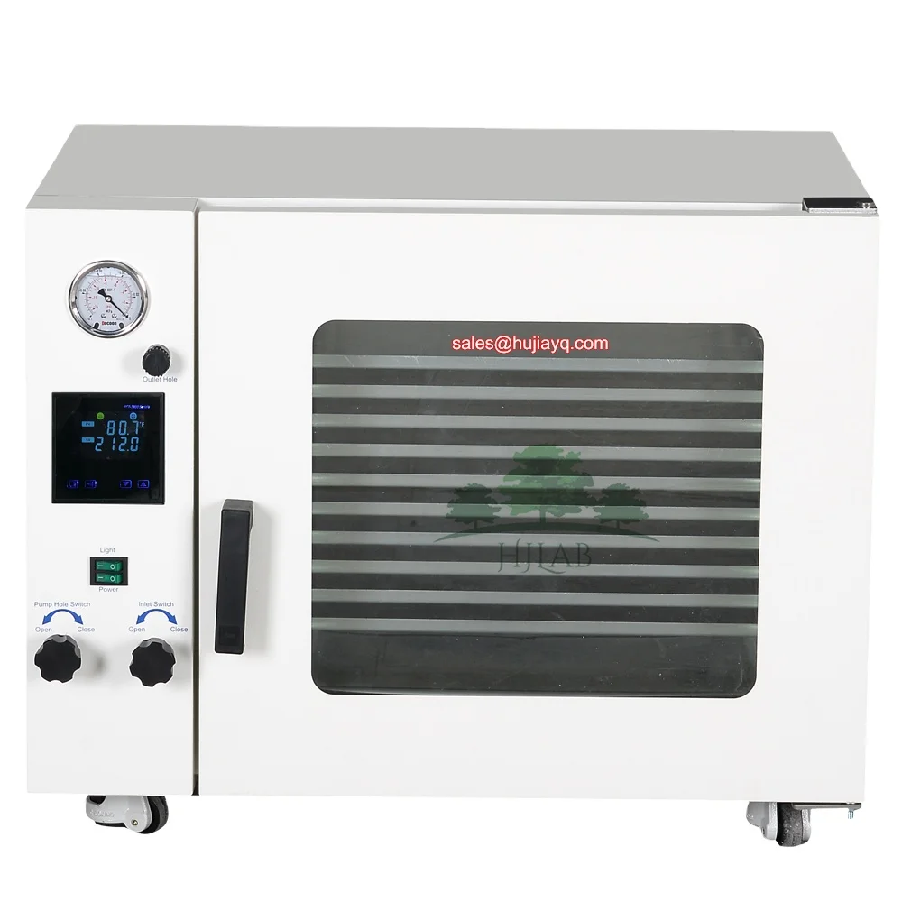 HJLab 50L Vacuum Drying Oven with max 11 shelves and LED Lights
