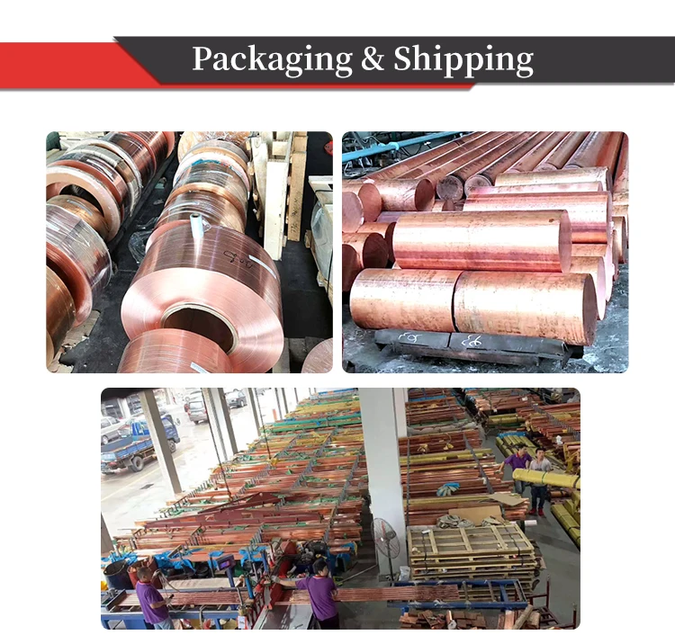 High Quality Customized Dimension Pure Copper Flat Bars For