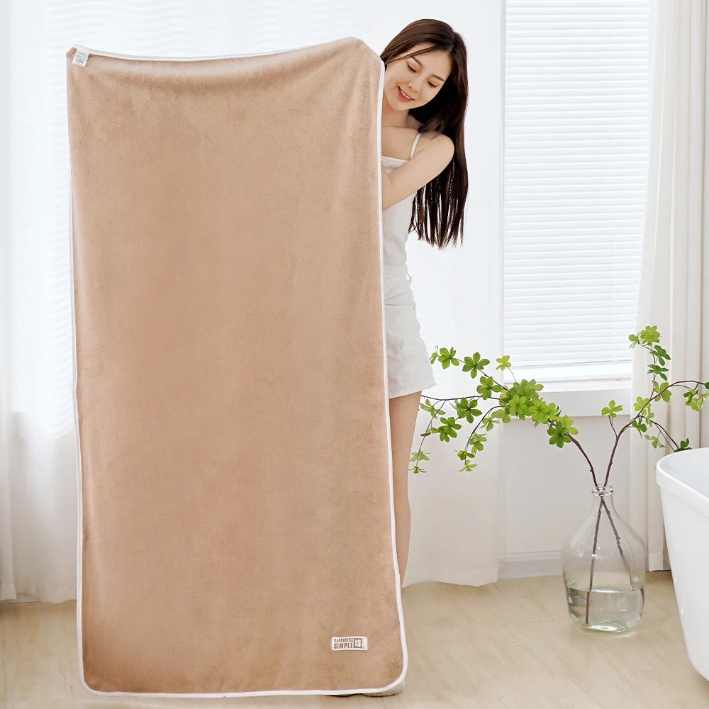 550gsm 80*150cm Knitted Microfiber Bath Towel Wholesale Hotel Cheap