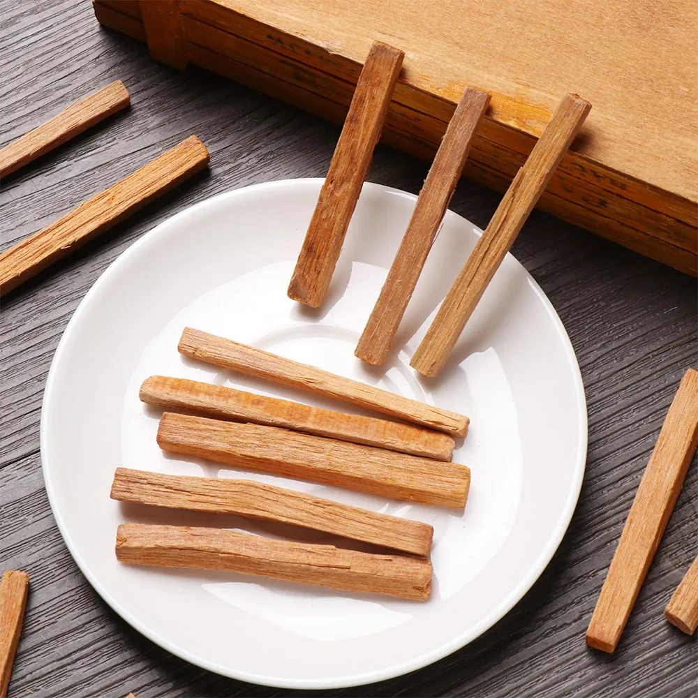 50g/包天然香料檀香木片不规则形状香木棒香薰家居装饰配件工艺品