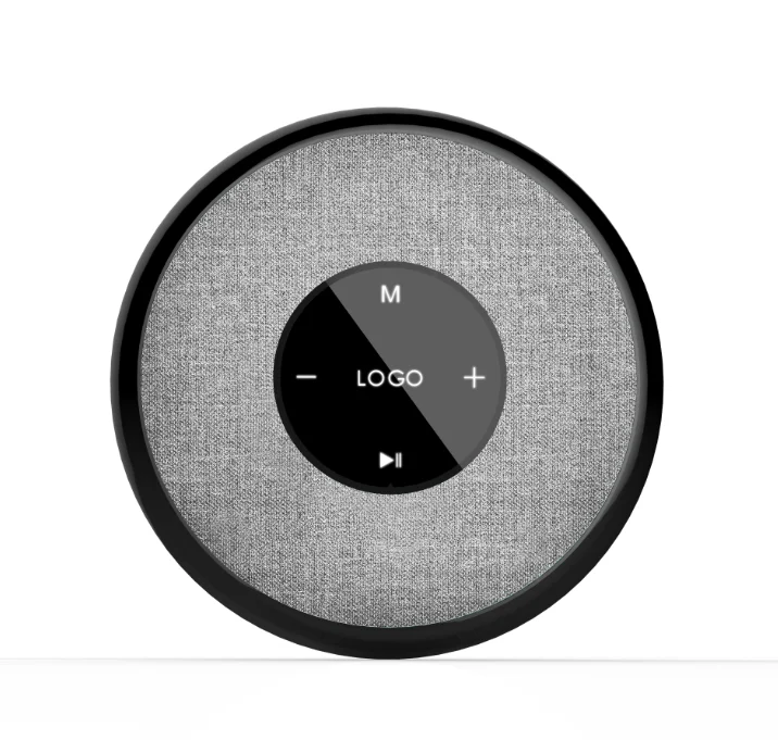 OEM Stereo fabric cover touch control round wireless float led waterproof bluetooth speaker - ANKUX.COM