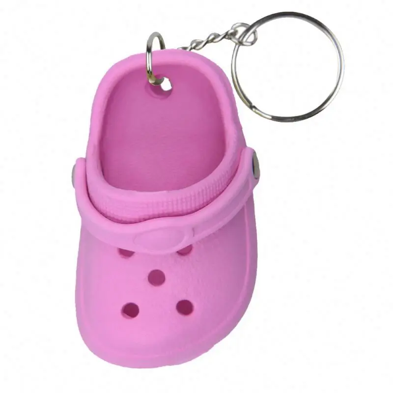 Cute 3d Mini Croc Shoe Keychain Wholesale Summer Colorful Shoes ...