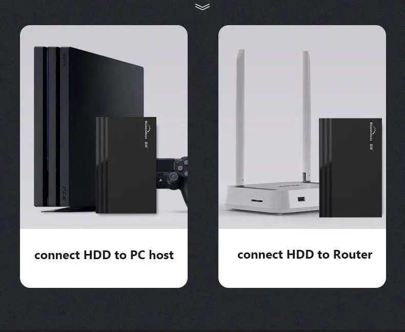 External Hard Disk Aluminum Hdd Enclosure 25 Sata Storage 2tb Caja De