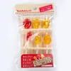 creative children Transparent candy plastic fruit fork imported salad fork set sign lunch decoration sign forks idea