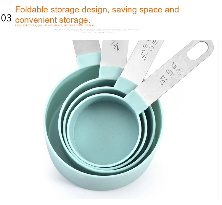 Best Selling Products High Quality Eco-friendly Kitchen Tools Feature Baking Tools Measuring Spoon Cup Set 