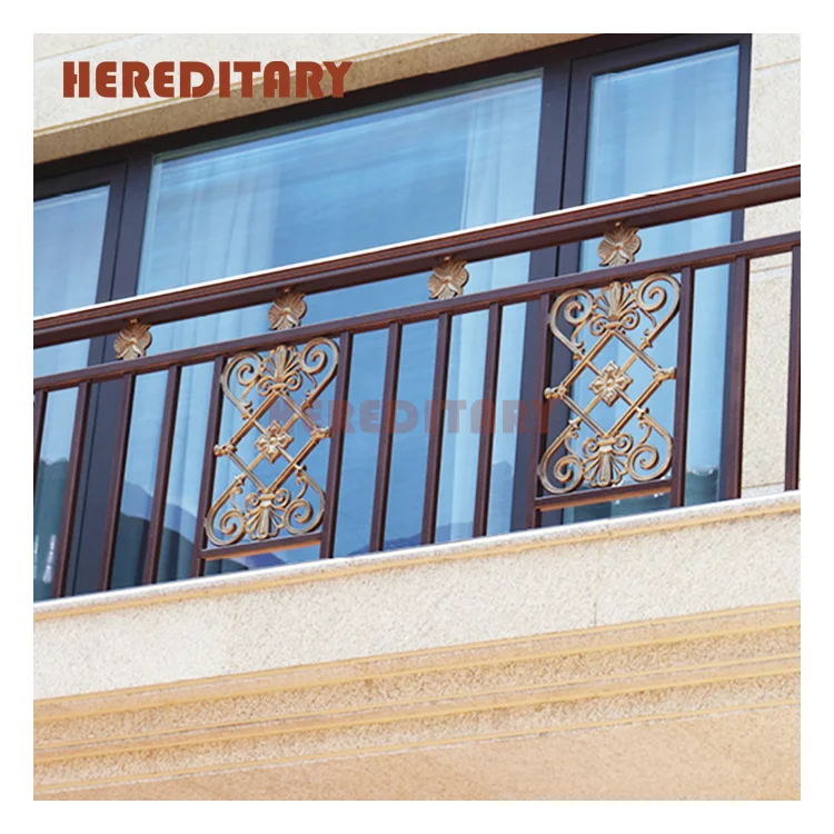 Decorative Cement Balcony Railing Designs Use Simple Aluminum Balcony
