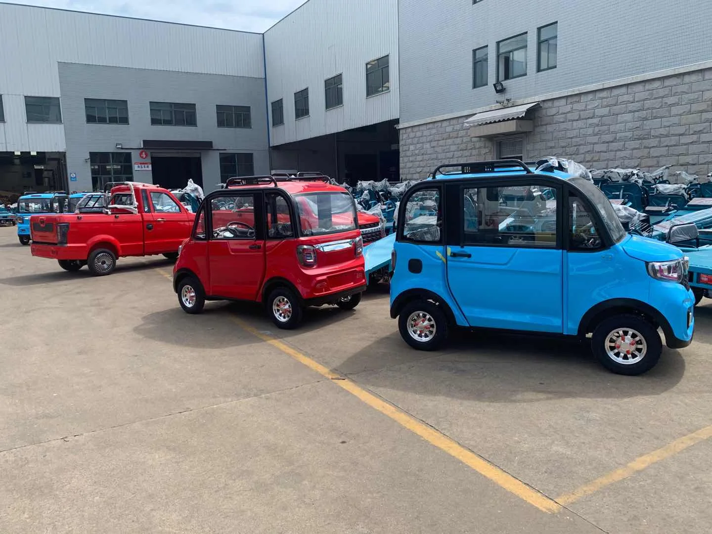 Changli Latest Electric Car Upgrade Climbing Function Fourwheel Disc