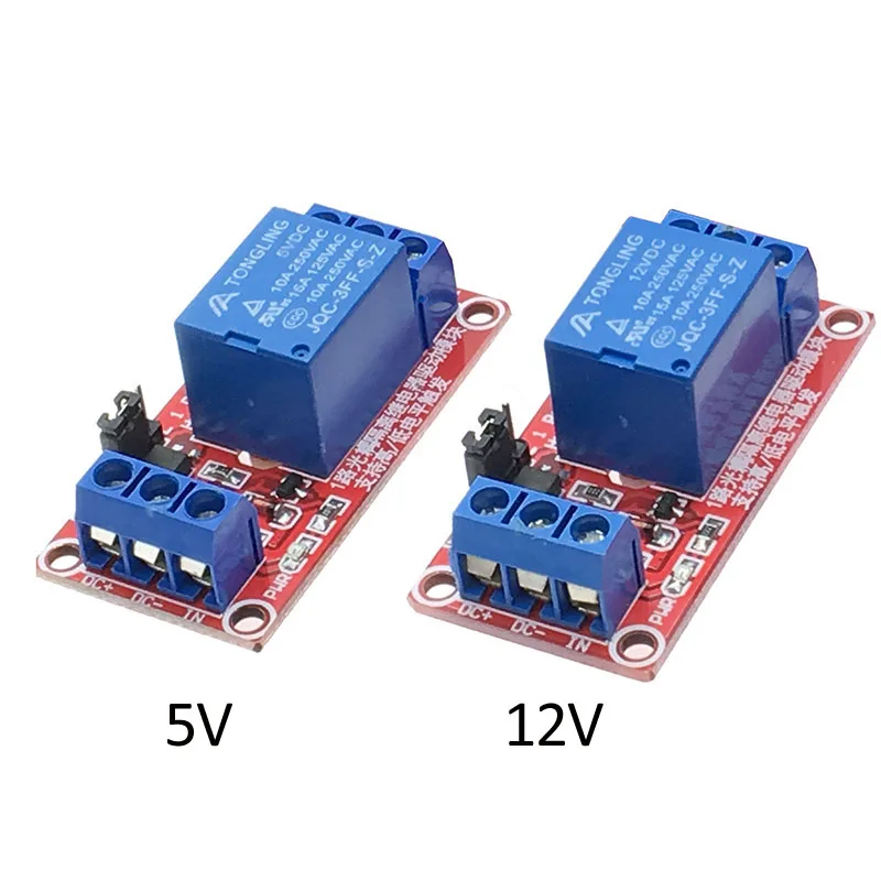 LWWL-1 Channel Relay Module Board Shield 5V with Optocoupler Support High Low Level Trigger Power Supply Module 6PCS