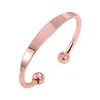 Sland Latest Friendship Custom Logo Name Health Care Function Magnetite Copper bracelet
