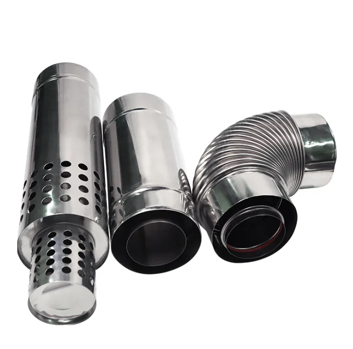 Gas Boiler / Stove Exhaust Pipe 60/100 Mm Stainless Steel 304 Coaxial