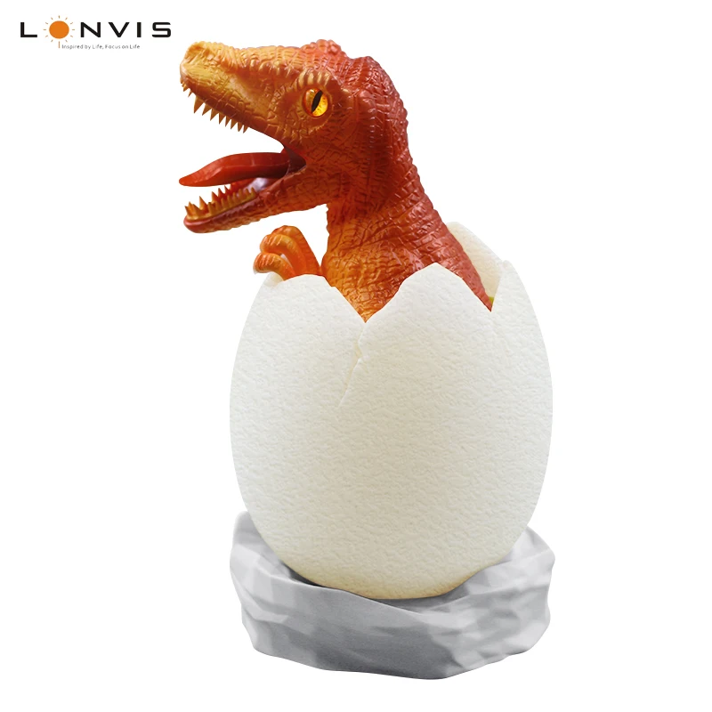 Lonvis 3D Toy Dinosaur TRex Lamp Night Light With Remote Smart Touch 16 Colors Christmas Halloween Xmas Children Light