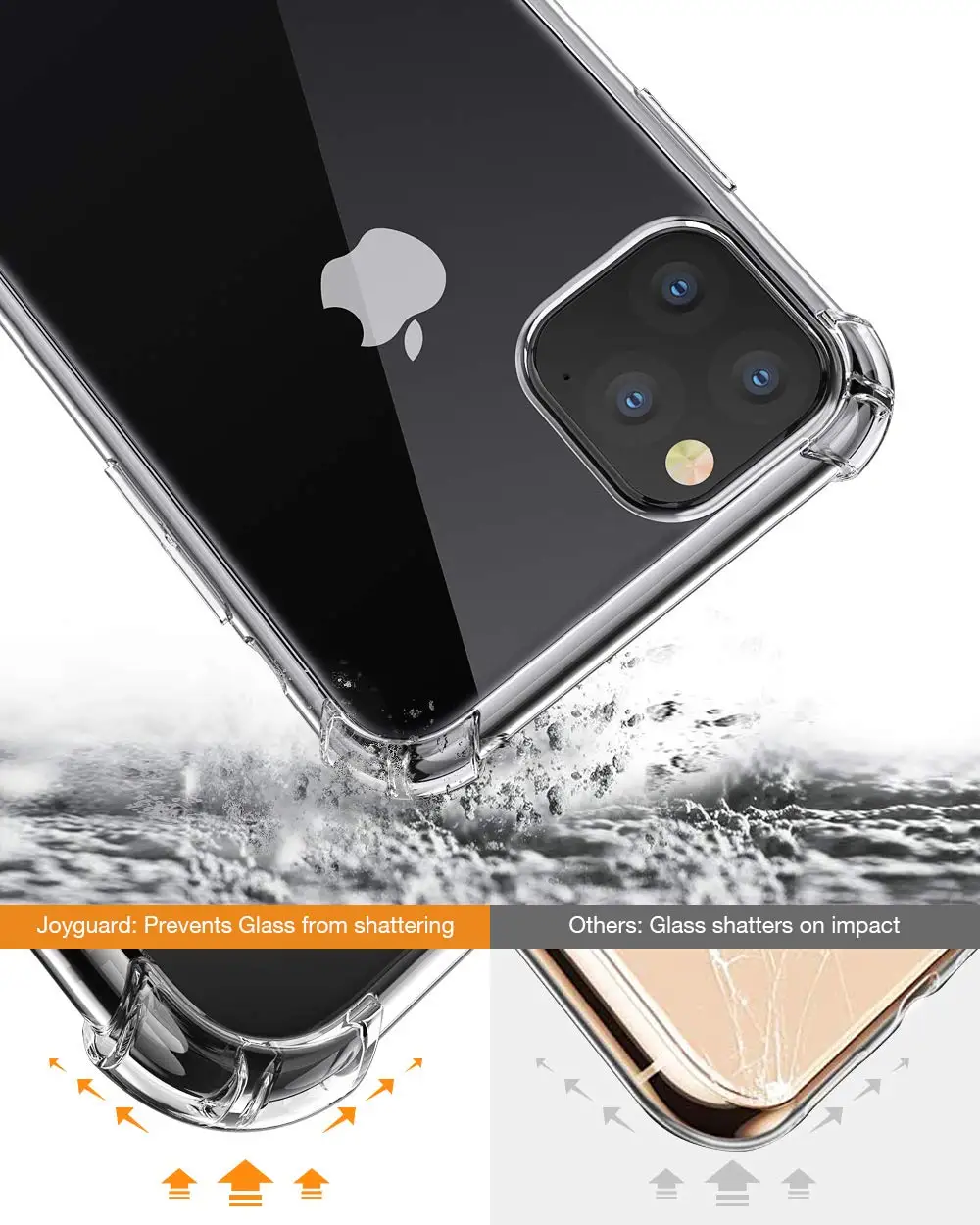 Shemax For Iphone 11 Clear Case,Crystal Mobile Phone Case Protective