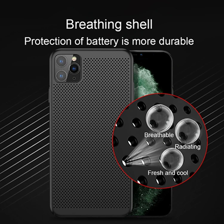 OTAO Heat Dissipation Telefon Phone Case For iPhone 11 Pro Max X XS XR 7 8 6s Plus Ultra Thin PC Matte Mobile Phone Shell Cover