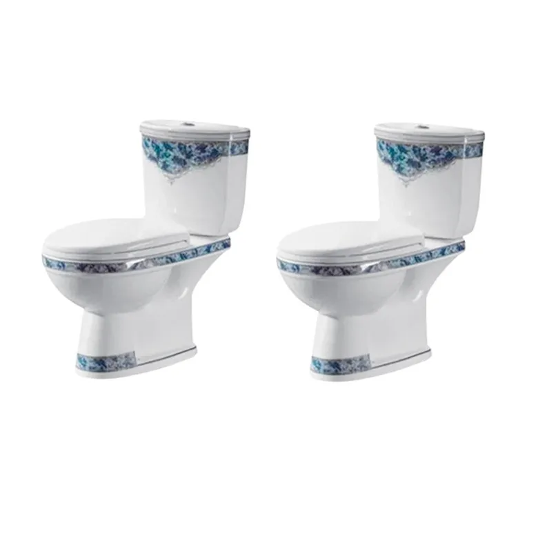 Africa Market Wc Ptrap Nigeria Twyford Toilet Two Piece Water Closet
