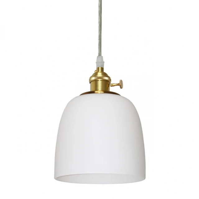 white glass pendant light shade