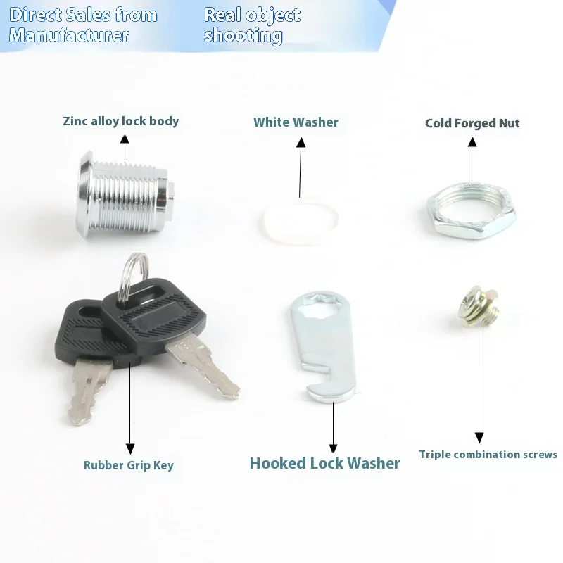 MS403 Cam Lock Small Round Metal Cabinet File Wardrobe Drawer Lock for Milk Boxes and Metal Boxes manufacture