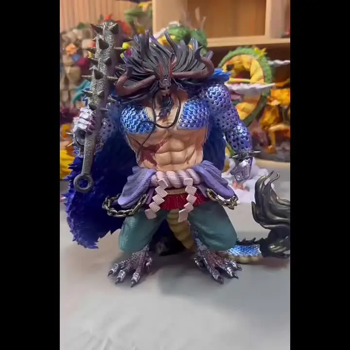 40CM Manga Figurine Statue Orc Kaido Black Pearl Dragon