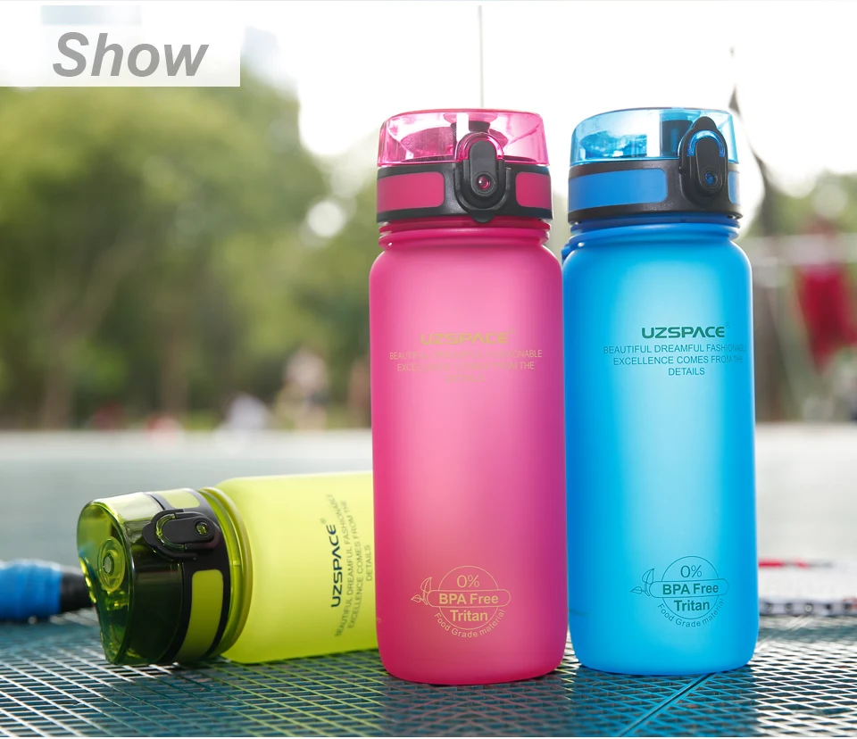 Big Size Clear Plastic Space 800ml/ 600ml Water Bottle With Logos Buy