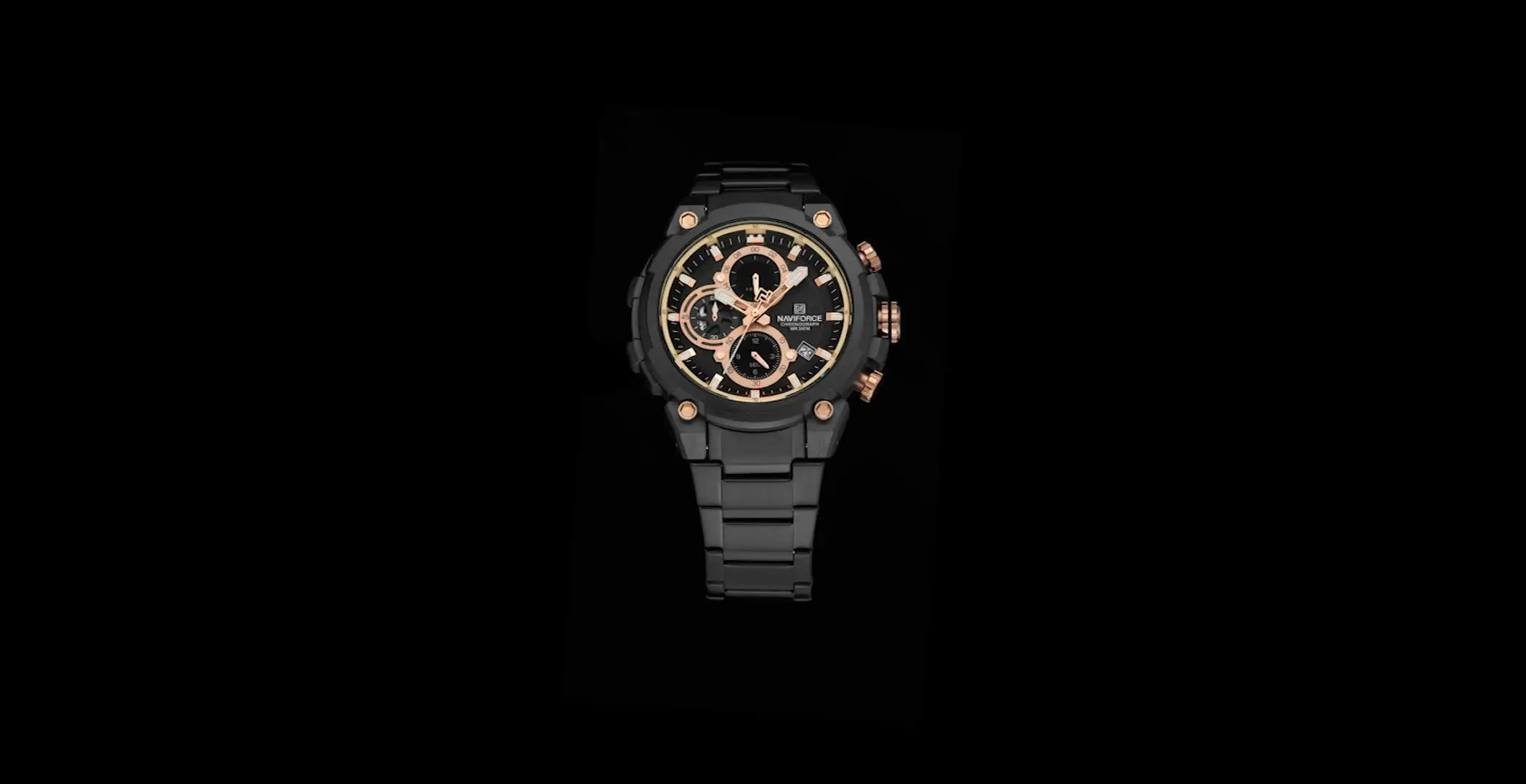 NAVIFORCE Orologio sportivo da uomo, cinturino in pelle