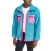 Mens Fashion Design Colorful Custom Out There Sherpa Bomber Jacket