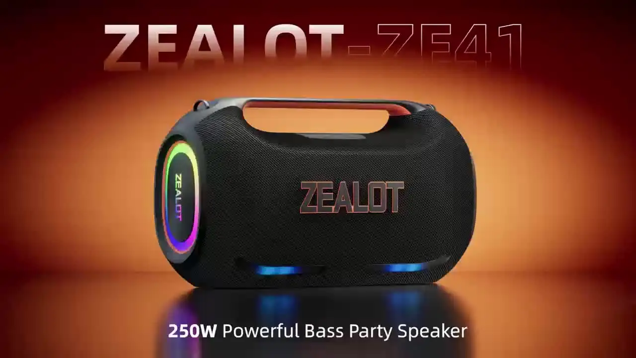 Zealot ZE41 250W Portable Outdoor Party Speaker - 48000mah