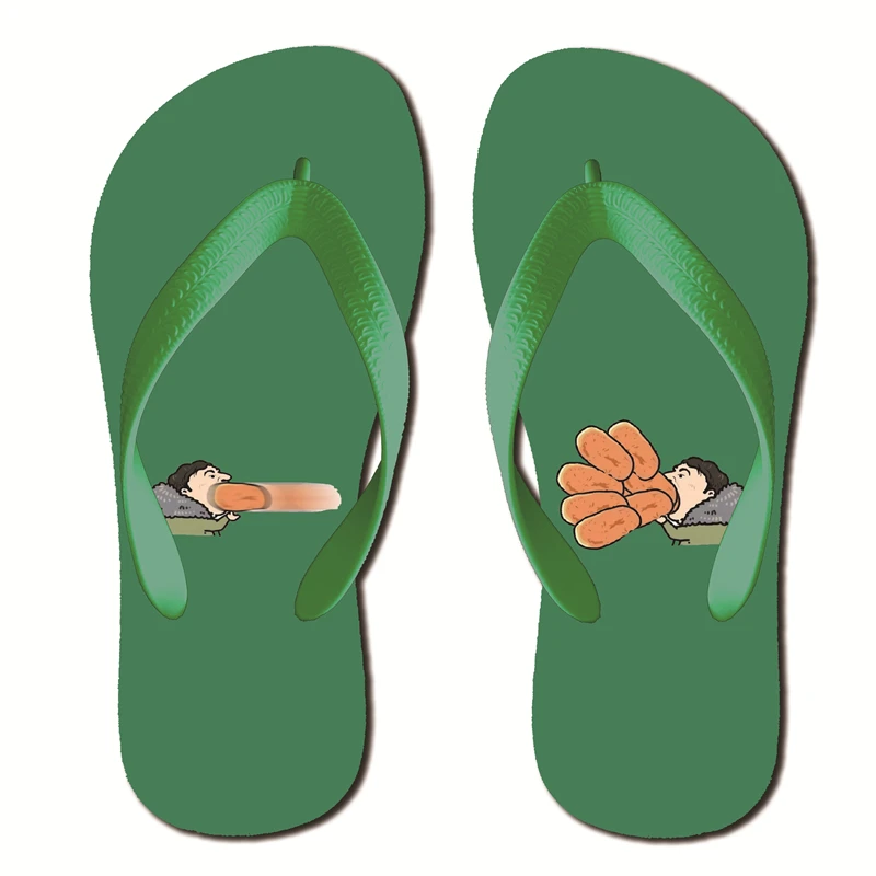 custom pvc slipper wedding flipflops women print