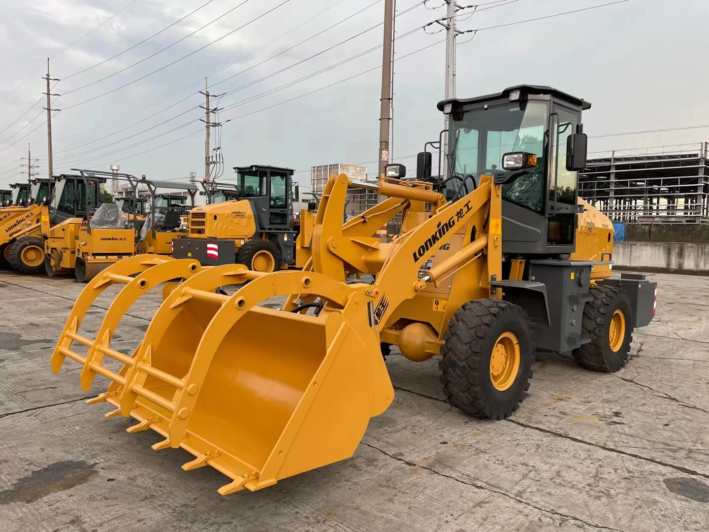 Construction Machine Wheel Compact Loader 2 Ton Loaders Front End